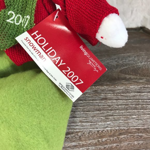 Retro 2007 shelf sitter snowman Bon Ton Tag - Picture 4 of 5
